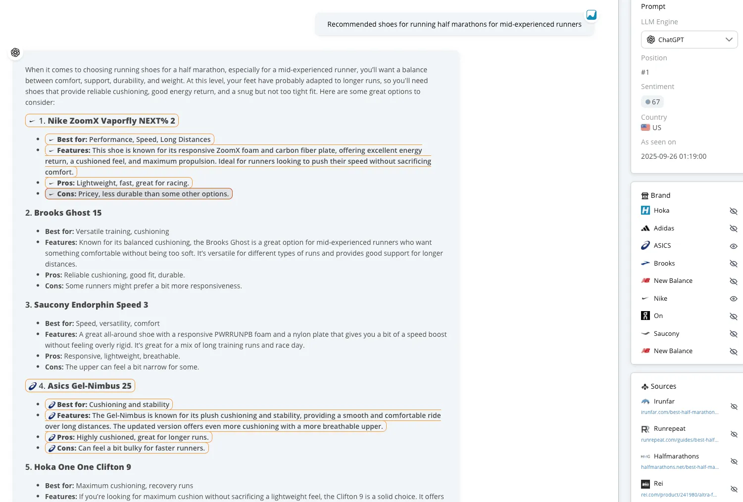 The prompt view